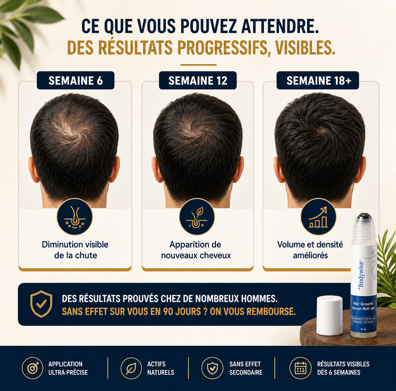 Sérum Roller Croissance+ – Retrouvez des cheveux plus denses naturellement
