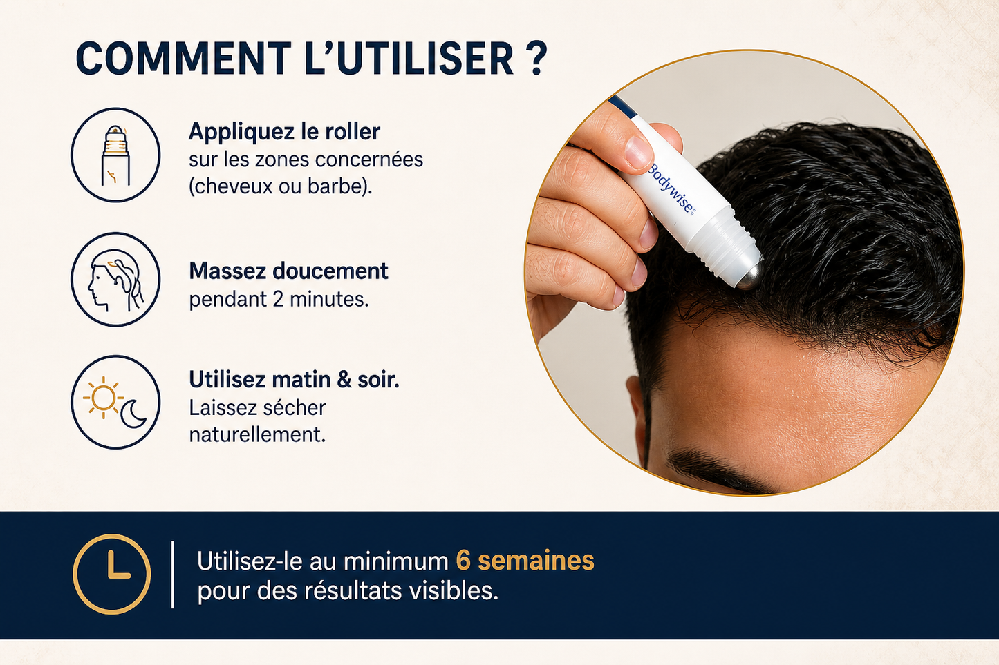 Sérum Roller Croissance+ – Retrouvez des cheveux plus denses naturellement